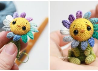 Amigurumi Little Flower Crochet Free Pattern- Crochet Plants #Amigurumi Free Patterns