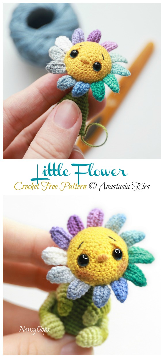 Amigurumi Little Flower Crochet Free Pattern - Crochet & Knitting