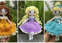 Amigurumi Princess Doll Crochet Free Patterns - Crochet #Dolls; #Amigurumi; Free Patterns