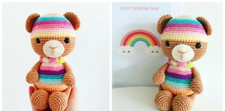 Amigurumi Rainbow Bear Crochet Free Pattern - #Amigurumi; Teddy Bear Free Crochet Patterns