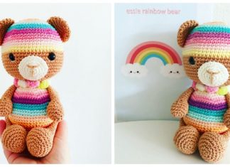 Amigurumi Rainbow Bear Crochet Free Pattern - #Amigurumi; Teddy Bear Free Crochet Patterns