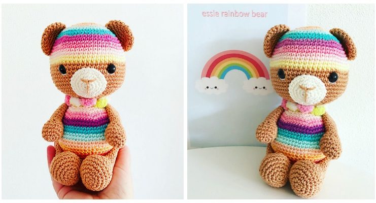 Amigurumi Rainbow Bear Crochet Free Pattern - #Amigurumi; Teddy Bear Free Crochet Patterns