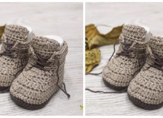 Brown Baby Booties Crochet Free Pattern [Video] - Baby #Booties; Free #Crochet; Patterns