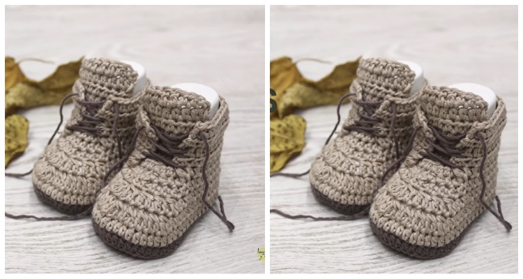 Brown Baby Booties Crochet Free Pattern Video Crochet Knitting