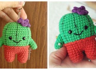 Cactus Doll Crochet Free Patterns - #Keychain Free #Crochet Patterns