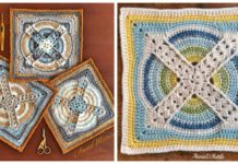 Denna Square Crochet Free Pattern - Afghan #Block; Square Free #Crochet; Patterns