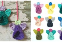 Little Angel Crochet Free Pattern - Christmas Ornament Free #Crochet; Patterns
