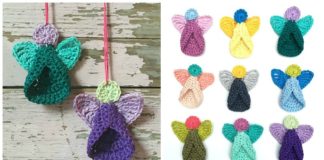 Little Angel Crochet Free Pattern - Christmas Ornament Free #Crochet; Patterns