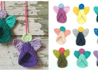 Little Angel Crochet Free Pattern - Christmas Ornament Free #Crochet; Patterns