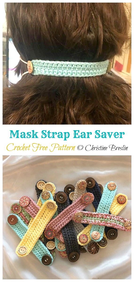 Mask Strap Ear Saver Crochet Free Patterns