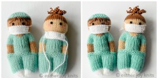 Nurse Mates Doll Knitting Free Pattern - #Amigurumi; Doll Free #Knitting; Patterns