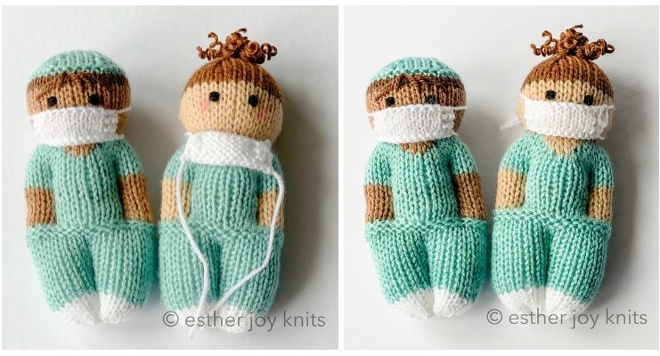 Nurse Mates Doll Knitting Free Pattern - #Amigurumi; Doll Free #Knitting; Patterns