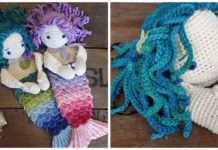 Ragdoll Mermaid Crochet Free Pattern - Crochet #Dolls; #Amigurumi; Free Patterns