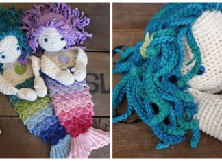 Ragdoll Mermaid Crochet Free Pattern - Crochet #Dolls; #Amigurumi; Free Patterns