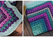Rosemary Blanket Crochet Free Pattern - #Granny; Square #Blanket; Free #Crochet; Patterns
