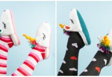 Unicorn Slippers Crochet Free Pattern -#Crochet; Adult #Slippers; Free Patterns
