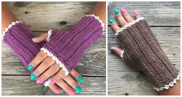 Ribbed Wrist Warmers Crochet Free Pattern - Crochet & Knitting