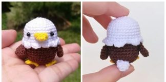 Amigurumi Baby Eagle Crochet Free Pattern - Crochet #Bird; #Amigurumi; Free Patterns