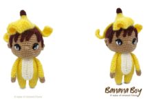 Amigurumi Banana Boy Crochet Free Pattern - Crochet #Dolls; #Amigurumi; Free Patterns