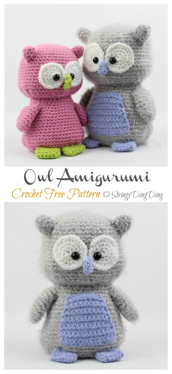 Amigurumi Owl Crochet Free Pattern - #Crochet; Toy Owl #Amigurumi Free Patterns