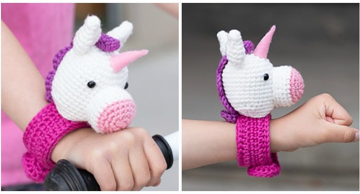 Unicorn Slap Bracelets Crochet Free Patterns