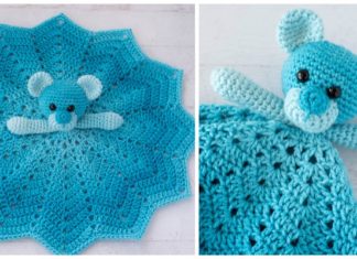 Bear Lovey Crochet Free Pattern - Baby #Lovey; #Blanket; Security Comforter Free #Crochet; Patterns