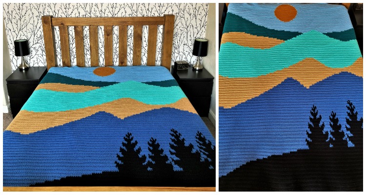 Big Mountains Blanket Crochet Free Pattern - Crochet &amp; Knitting