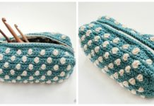 Bobble Notions Bag Crochet Free Pattern - #Clutch; Purse Bag Free #Crochet; Patterns