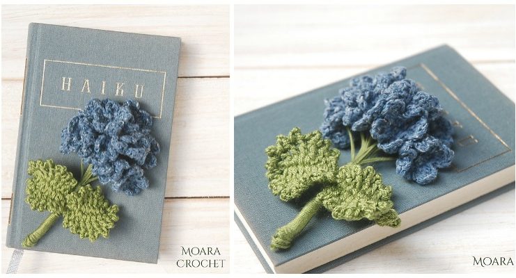 Hydrangea Flower Crochet Free Pattern- 3D Flower Free #Crochet; Patterns
