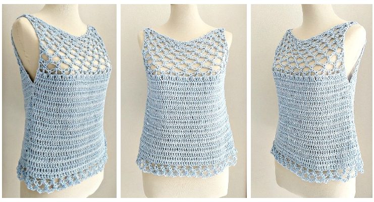 Solomon Knot Summer Top Crochet Free Pattern [Video] - Women Summer #Top Free #Crochet; Patterns
