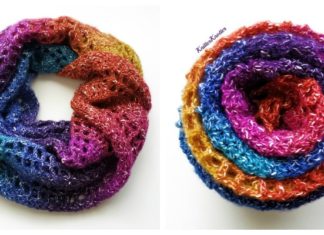 Rainbow Lace Shawl Crochet Free Pattern - Women Lace #Shawl; Free #Crochet; Patterns
