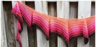 Ruffle Lace Shawl Crochet Free Pattern - Women Lace #Shawl; Free #Crochet; Patterns
