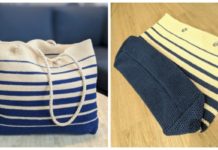 Tote Beach Bag Crochet Free Pattern - Tote #Bag; Free #Crochet; Patterns