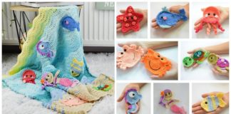 Undersea Blanket Crochet Free Pattern - #Crochet; Kids #Animal; Blanket Free Patterns Kids Gifts