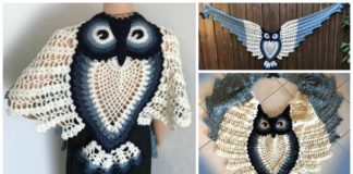 Pineapple Owl Shawl Crochet Pattern - Crochet #Pineapple; #Shawl; Free Patterns & Tutorials