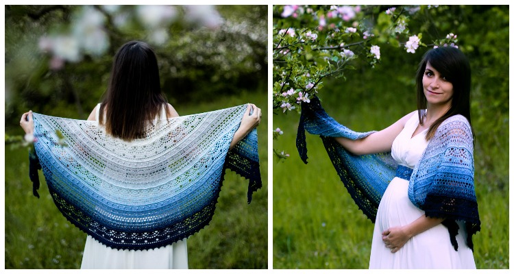 SisLove Half Circle Shawl Crochet Free Pattern Crochet