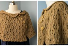 Wedding Guest Capelet Crochet Free Pattern - Women #Cape; Free #Crochet; Patterns