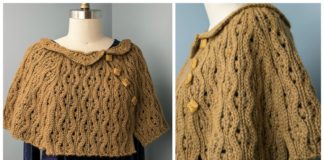 Wedding Guest Capelet Crochet Free Pattern - Women #Cape; Free #Crochet; Patterns