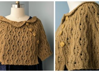 Wedding Guest Capelet Crochet Free Pattern - Women #Cape; Free #Crochet; Patterns