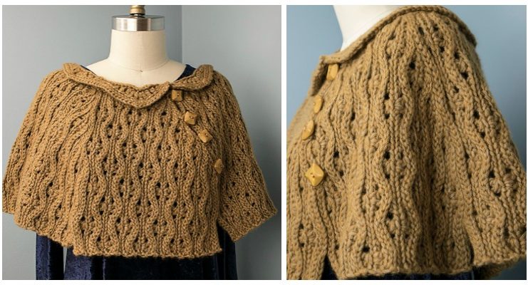 Wedding Guest Capelet Crochet Free Pattern - Women #Cape; Free #Crochet; Patterns