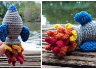 Amigurumi Rocket Ship Crochet Free Patterns