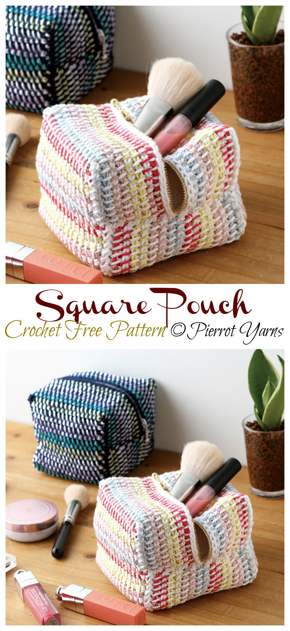 Square Pouch Crochet Free Patterns