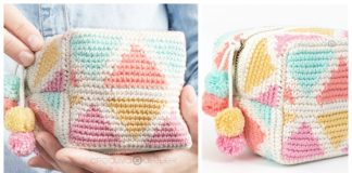 Square Makeup Pouch Crochet Free Patterns