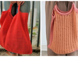 Large Summer Tote Bag Crochet Free Patterns - Tote #Bag; Free #Crochet; Patterns
