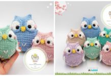 Amigurumi Little Owls Crochet Free Pattern - #Crochet; Toy Owl #Amigurumi Free Patterns