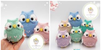 Amigurumi Little Owls Crochet Free Pattern - #Crochet; Toy Owl #Amigurumi Free Patterns