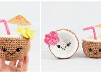 Amigurumi Tropical Coconuts Crochet Free Pattern