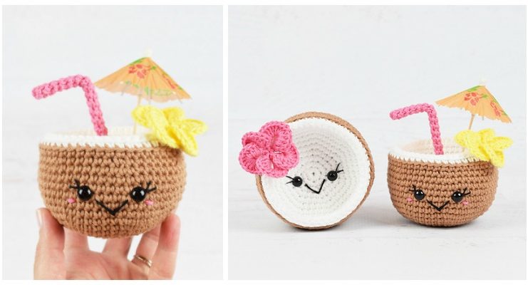 Amigurumi Tropical Coconuts Crochet Free Pattern