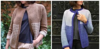 Fade to Light Jacket Crochet Free Pattern- Women #Jacket; Free #Crochet; Patterns