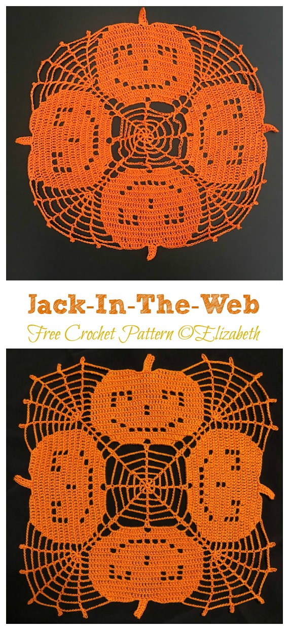 Halloween Pumpkin Doily Crochet Free Patterns